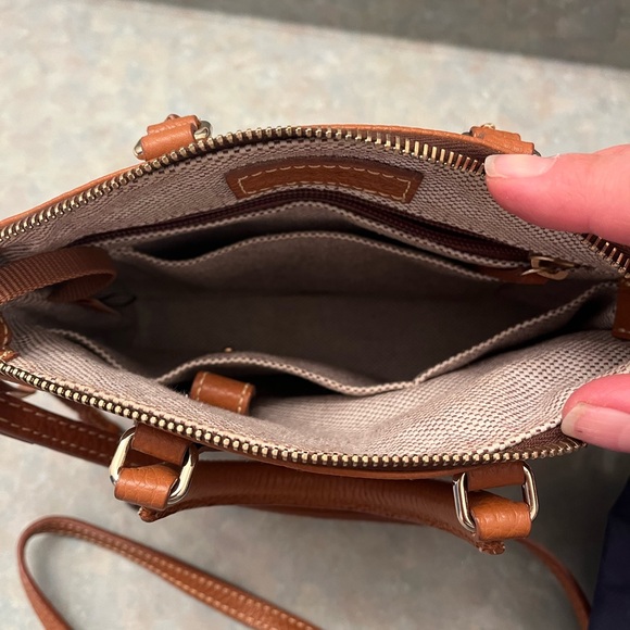 Handbags - Dooney and Burke Pebble Leather Crossbody Satchel